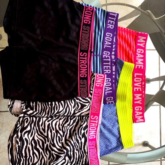 Danskin 5pieces -Drimore fitted shorts girls sz 14-16 - Picture 1 of 7